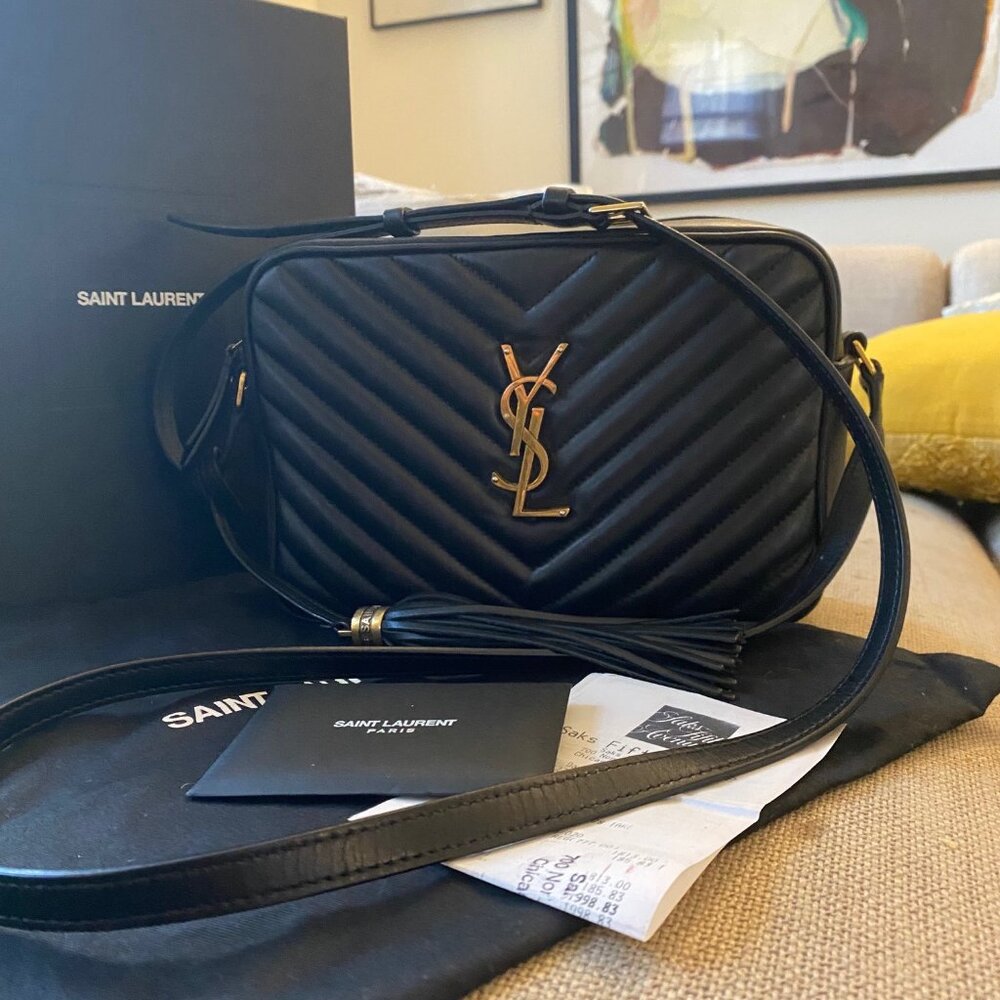 Saint Laurent Black Crossbody Camera Bag